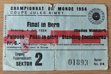 Ticket 1954 Westdeutschland vs. Ungarn WM 1954 Finale 40250
