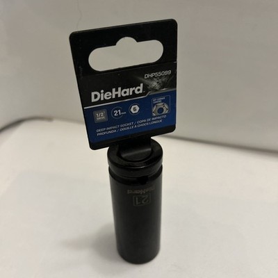 Diehard 21mm DHP551099, 1/2” Drive 6 Point Deep Impact Socket, New