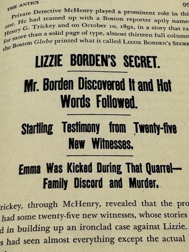 Lizzie Borden The Untold Story, Edward Radin, 1961 1st Edition, Simon ...