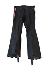 Vtg Obermeyer Japan Mens Wool Padded Black Brown Stripes Snow Ski Pants 36x32