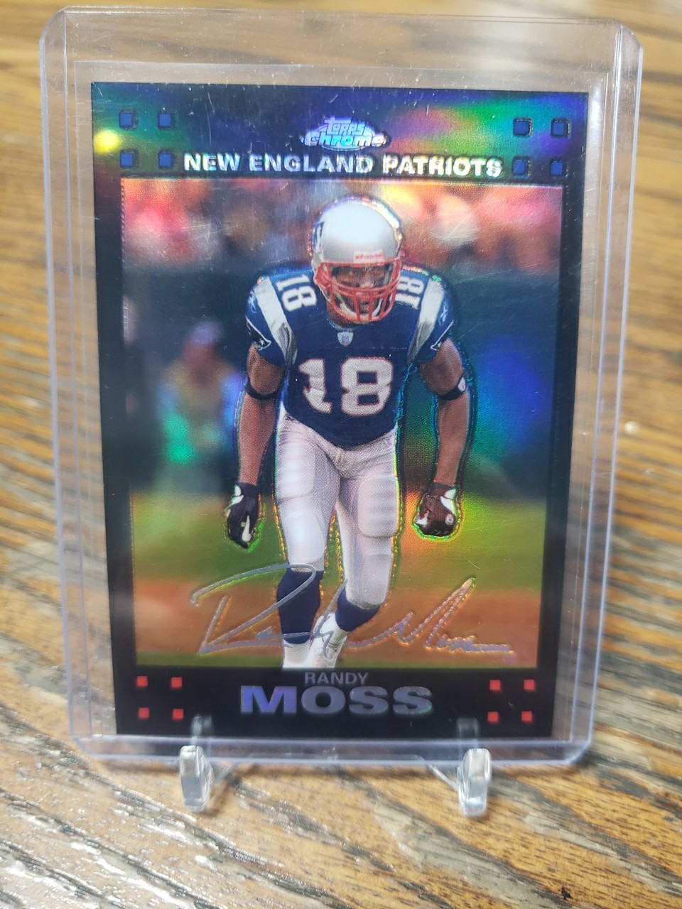 Randy Moss 2007 Topps Chrome Refractor #TC28 New England Patriots 