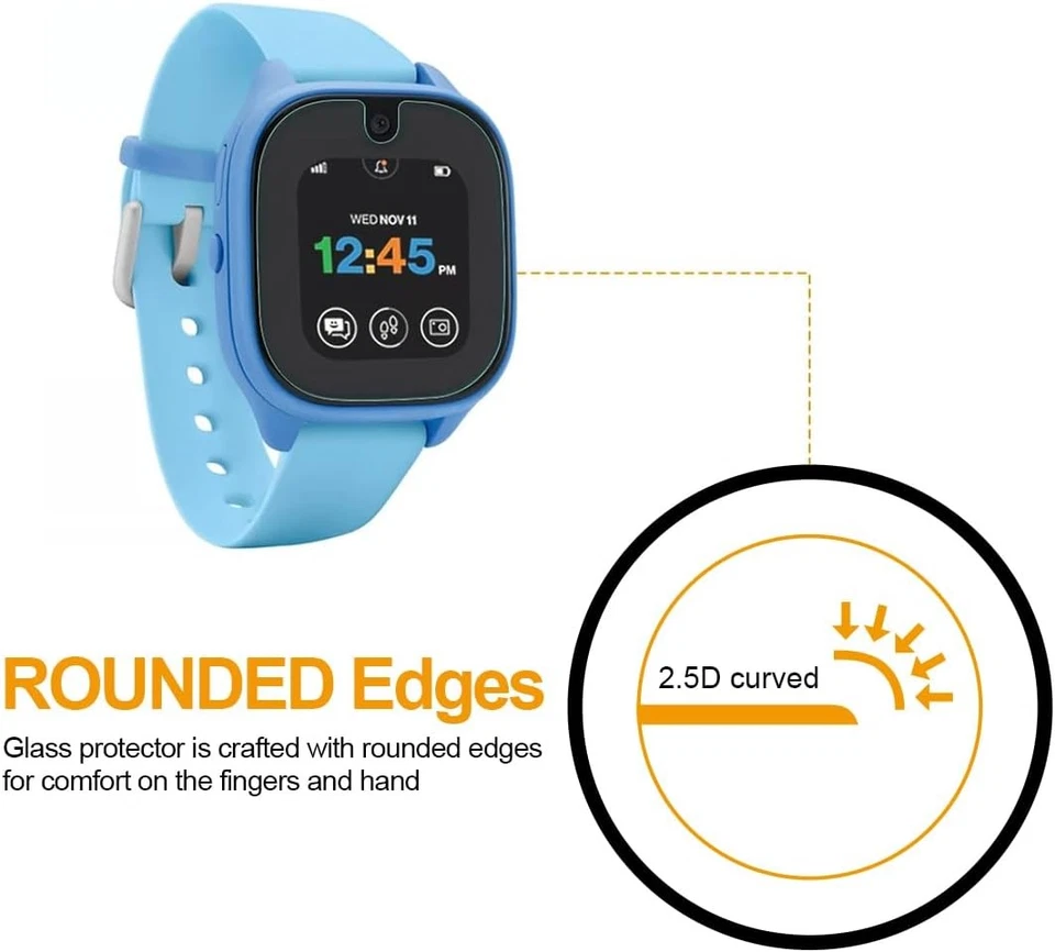 Supershieldz (2 упаковки) предназначен для Verizon (Gizmo Watch 3) закаленное стекло... - Изображение 3 из 4