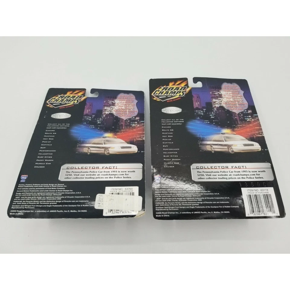 Road Champs Diecast 1/43 Scale Surf Series Satellite Beach Police Bundle - Image 2 of 2