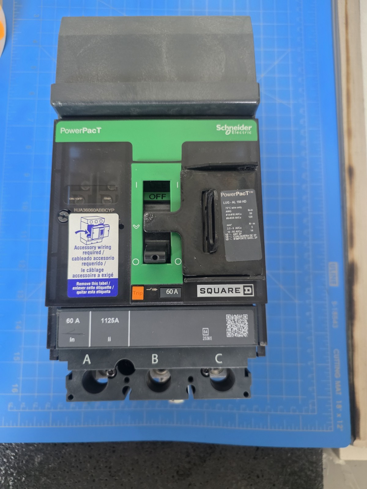 HJA36060ABBCYP SQUARE D NEW TAKE OUTS CAN USE AS HJA36060YP (34 AVAILABLE)...