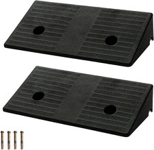 Curb Ramp 3 Inch Rise Curb Ramps for Sidewalks Rubber 2 Pcs Driveway Ramps for L