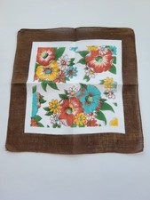 Vintage Ladies Hankie Multicolor Floral