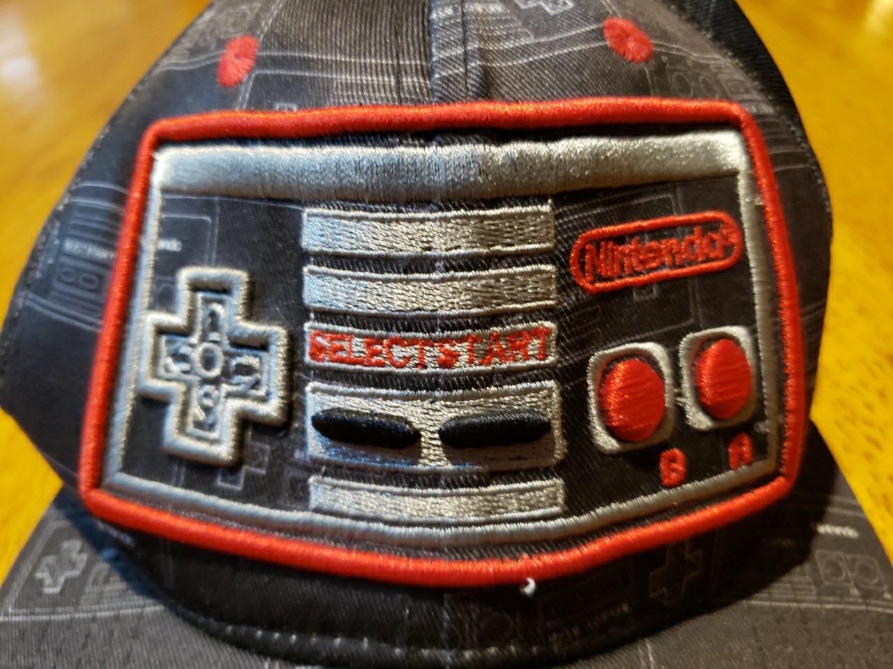 Nintendo Snapback Hat Cap Controller All Over Pri… - image 3