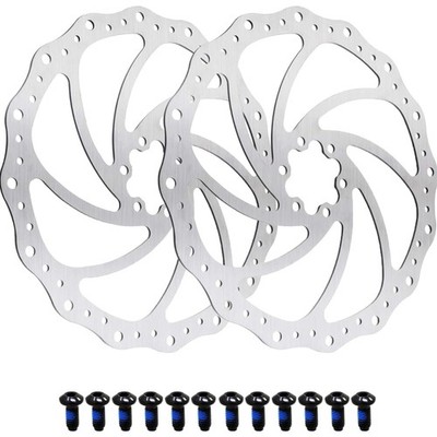 Fahrradbremsscheiben 160mm Edelstahl, 2 Stück, kompatibel MTB Rennrad BMX