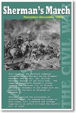 Sherman's March US Civil War Educational History POSTER
