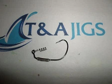 6 Weedless Swimbait Weighted Hooks Frog T&A JIGS w/ Screw Lock Wide Gap Hooks