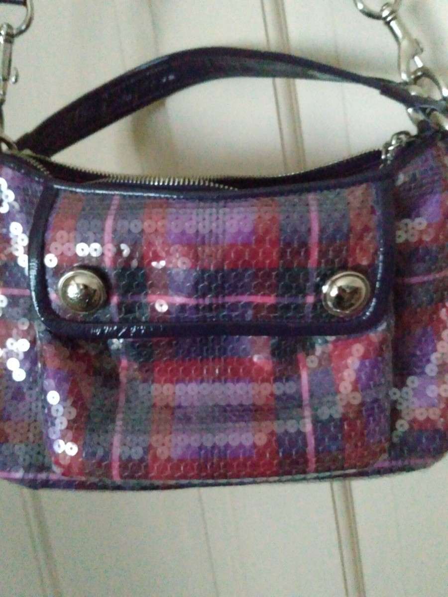 バッグ COACH Poppy Sequin Handbag Purple s-l400.jpg