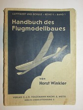 Handbuch des Flugmodellbaues von Horst Winkle...