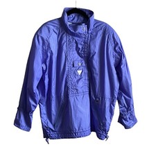 Vintage Fera Skiwear Jacket Shell Pullover Lightweight Retro Windbreaker Sz 10