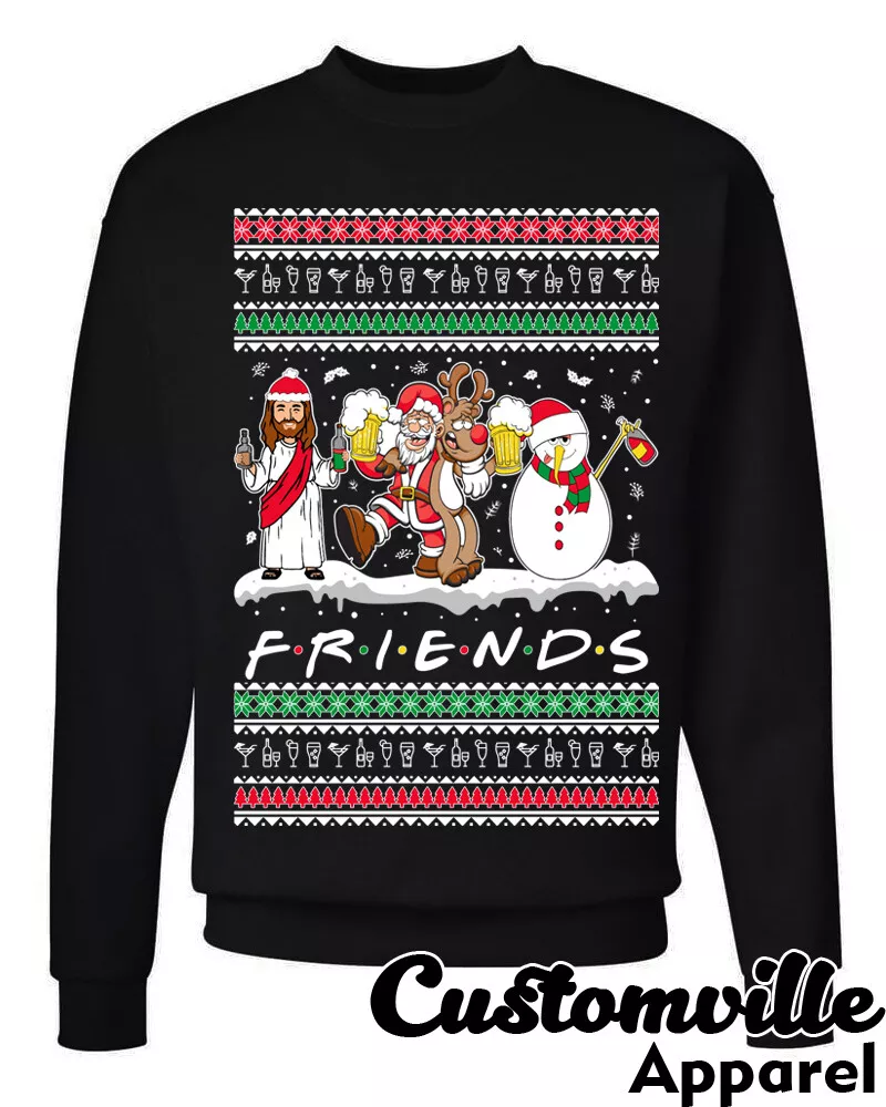Drunk santa christmas sweater sale
