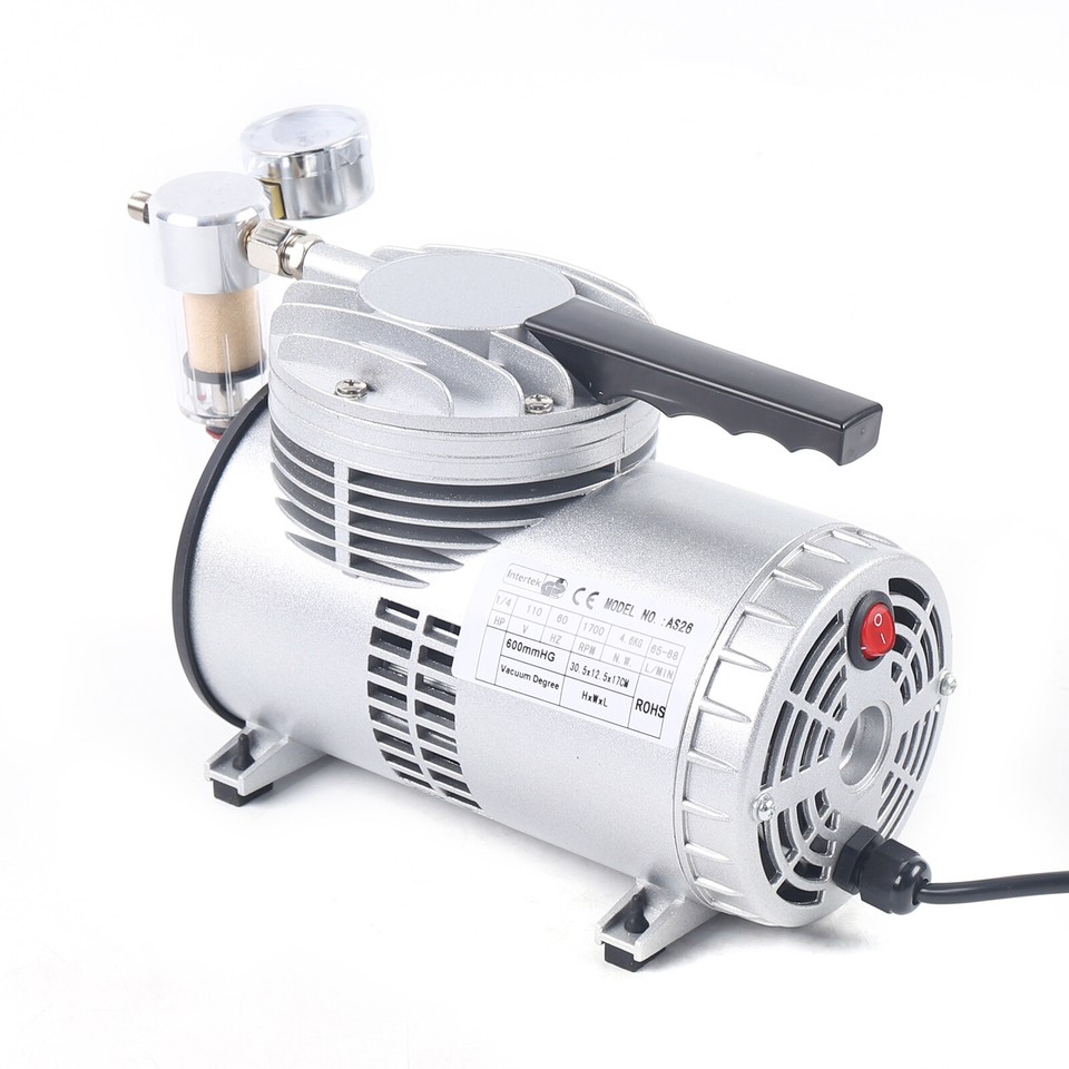 1/6HP Vacuum Pump Lab Suction Vacuum Oilless Diaphragm Vacuum Pump 20