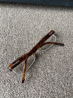 Vintage Versace Brown Tortoise Shell Eyeglasses Made in Italy Versace Eyeglasses V54 A08 50-17 Brown Tortoise Made in  main image 2
