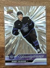 2023 24 Upper Deck Bobby McMann Silver Outburst Young Guns #479 Maple Leafs!