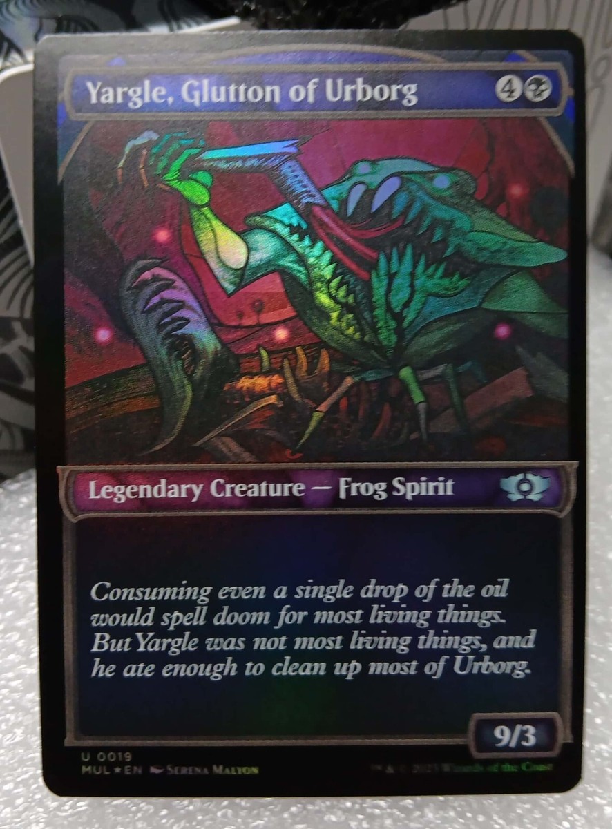 yu様 TARGET 90% 17g GLUTTONY Yargle, Glutton of Urborg 019 Foil Showcase MOM Multiverse Legends