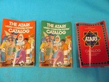 LOT OF 3 1981 THE ATARI VIDEO COMPUTER SYSTEM CATALOGS