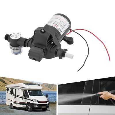#ad #ad 12V Industrial Water Pressure Pump Diaphragm Pump 45psi 3.0GPM Water Pump Black $25.92
