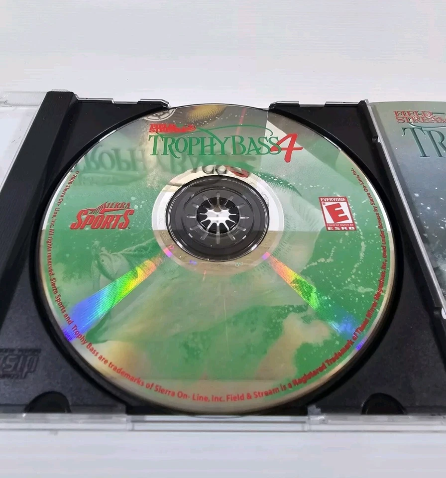 Trophy Bass 4 Field & Stream PC Game OG Big Box & Manual Sport Fishing 2000 Y2k - Image 2 of 4