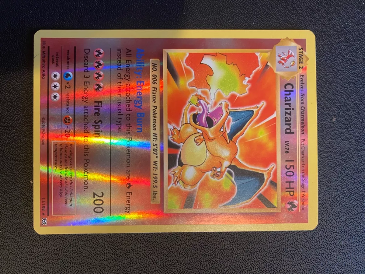 Charizard - XY Evolutions Set - 11/108 - Holo - Pokemon Card - Moderately  Played