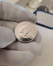 Volto di Cristoforo Colombo medaglia gettone I Grandi Protagonisti del Millennio