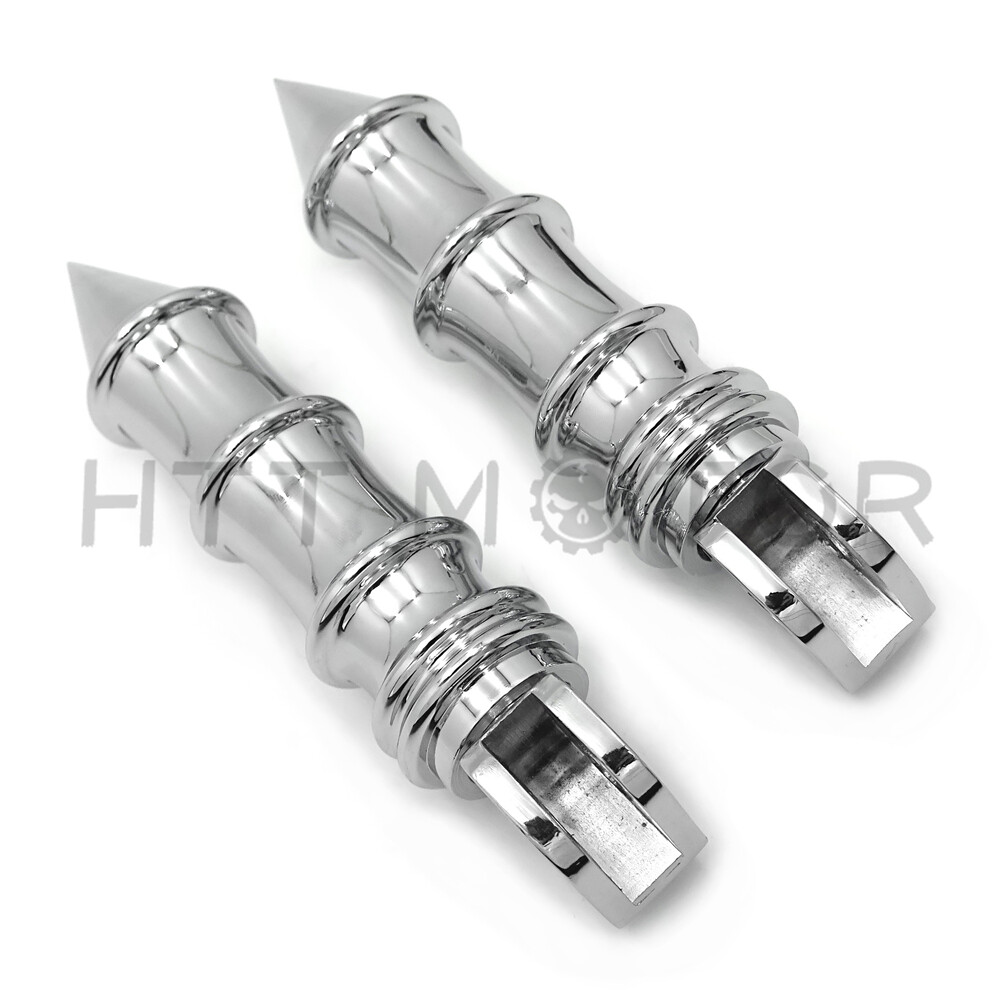 カメカメバンプー Spike Bamboo Footpegs Footrest For Front Kawasaki '00-'01 ZX-11R