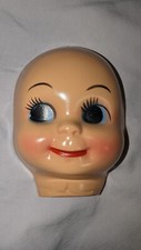 10 Vintage White Doll hallow Doll Heads Faces Open Eyes Craft Making Supplies