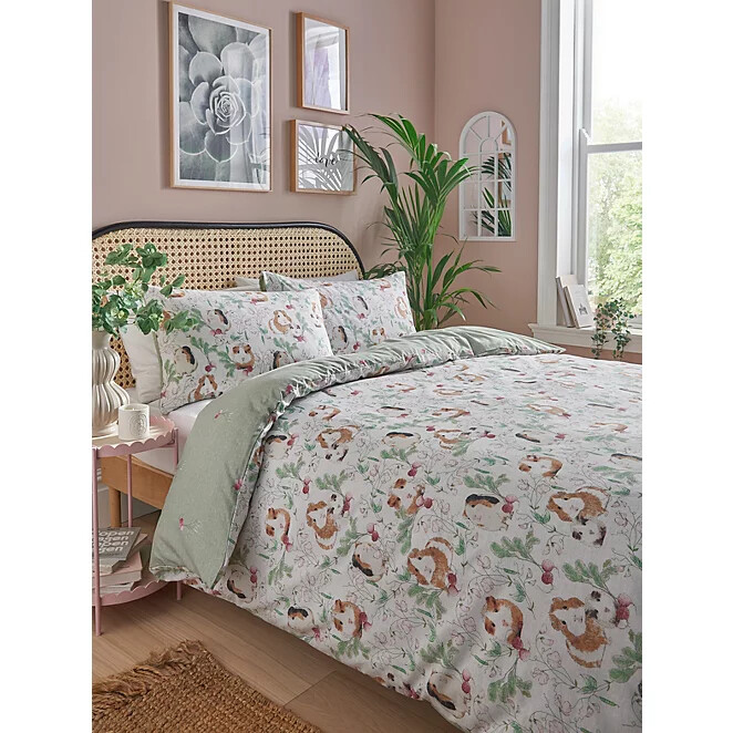 Reversible Duvet Asda Baby Duvet NEW GUINEA PIG SPRINGTIME