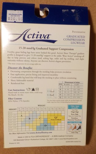 Two Pair of Activa Knee High Socks for Women, size small - Picture 3 of 3