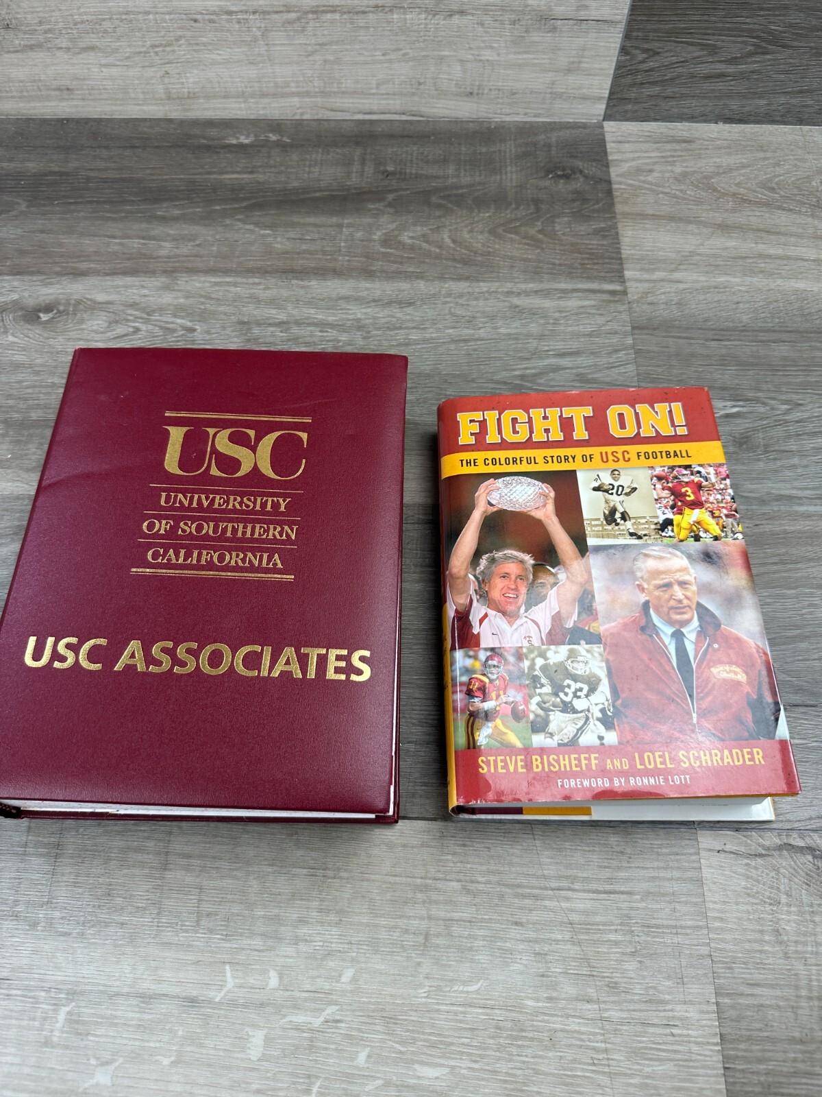 Signed USC Fight On! by Steve Bisaheff and USC Associates Webster Dictionary