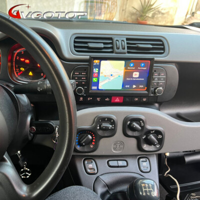 7'' Android 15 Car Radio Carplay For Fiat Panda 2013-2020 GPS Nav WIFI DAB+