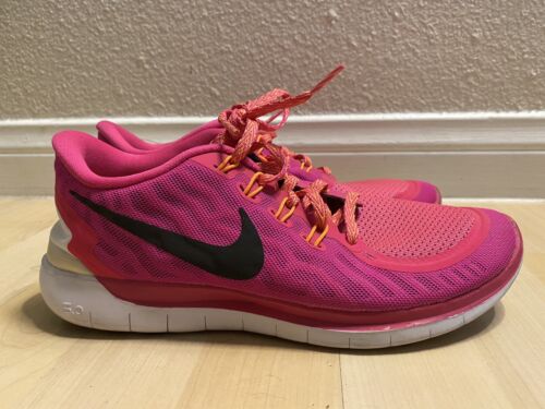 Nike Free Shoes Running Hot Pink Womens Size 8 Barefoot Ride 724383 600 | eBay