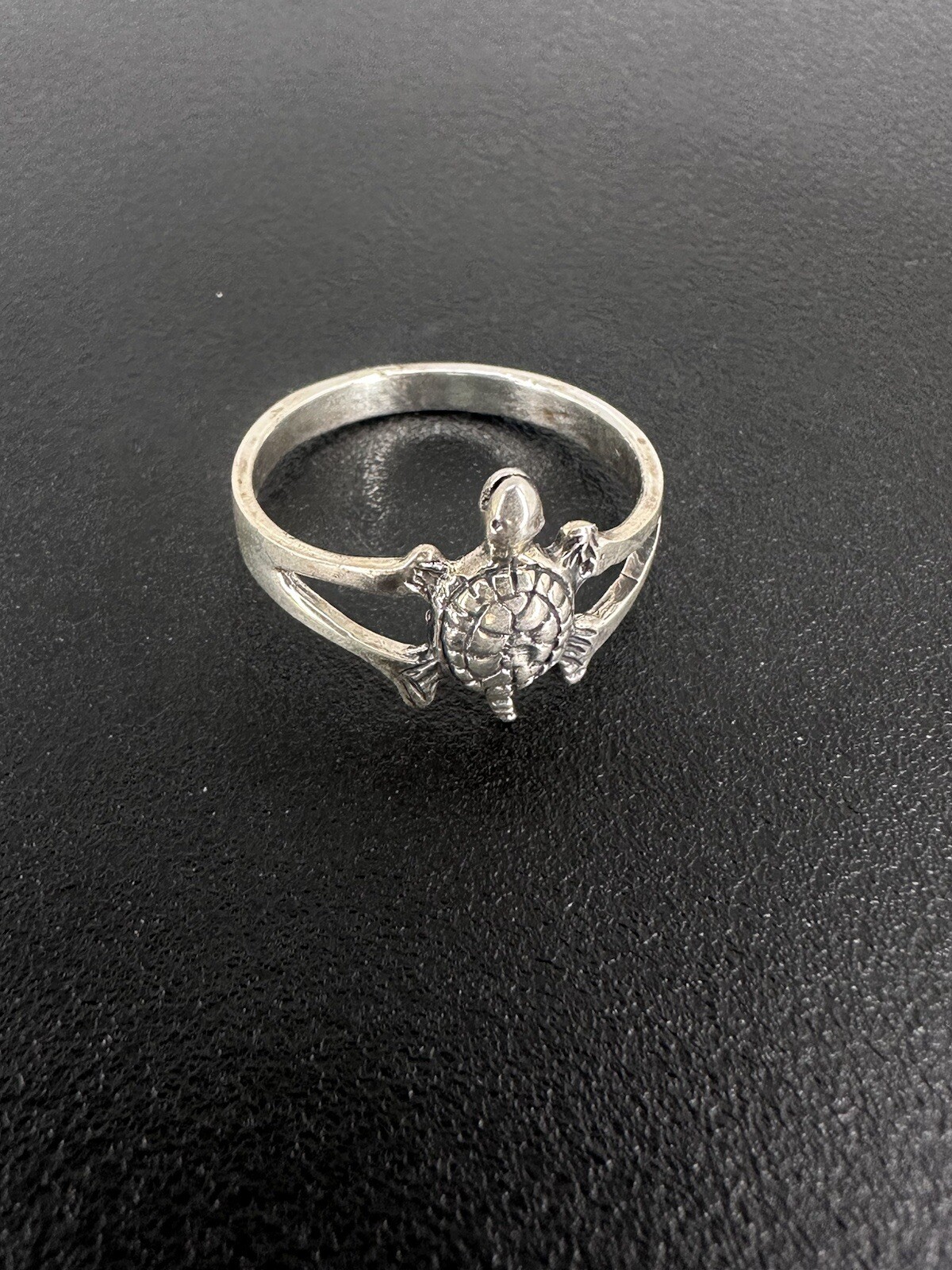 Sterling Silver Turtle 🐢 Ring Size 6 - image 3