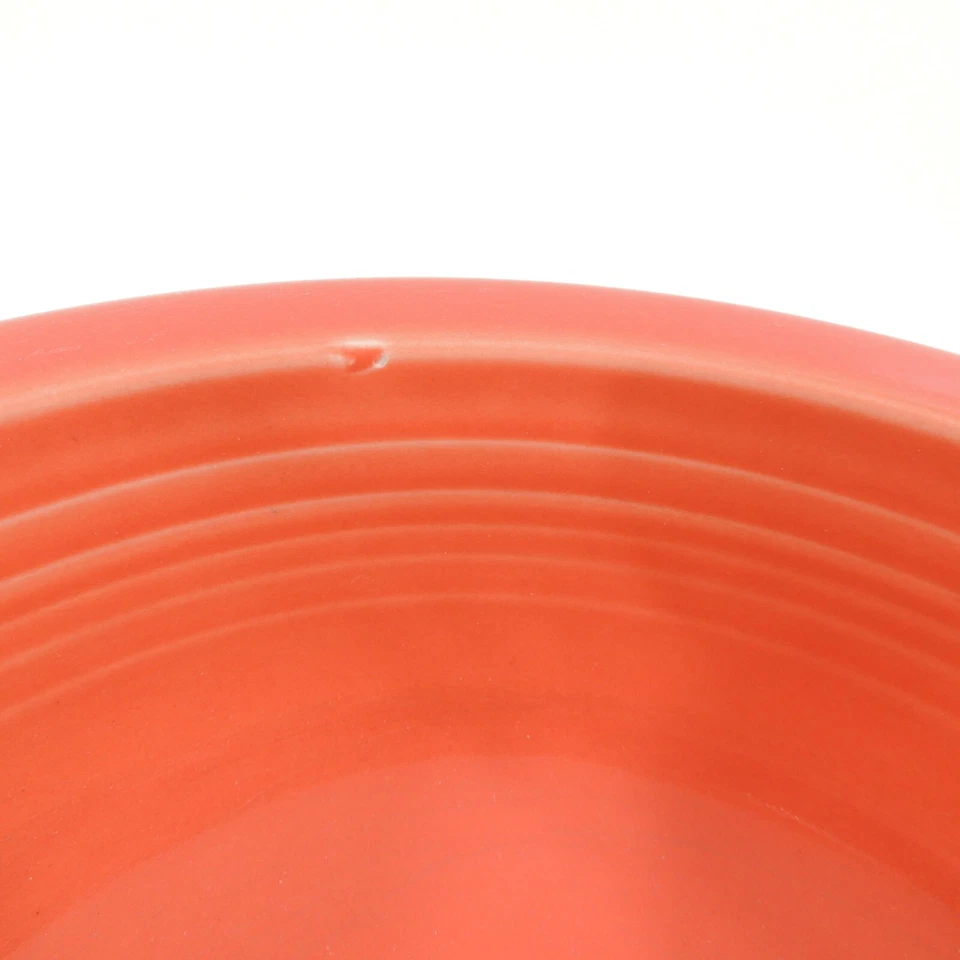 Круглая овощная чаша FIESTA от Homer Laughlin Poppy оранжевая 8 3/8 x 2 3/4 дюйма - Изображение 4 из 4