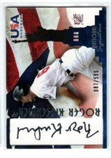 2006-07 USA Baseball Signatures Black #4 Roger Kieschnick /595 (ref 208212)
