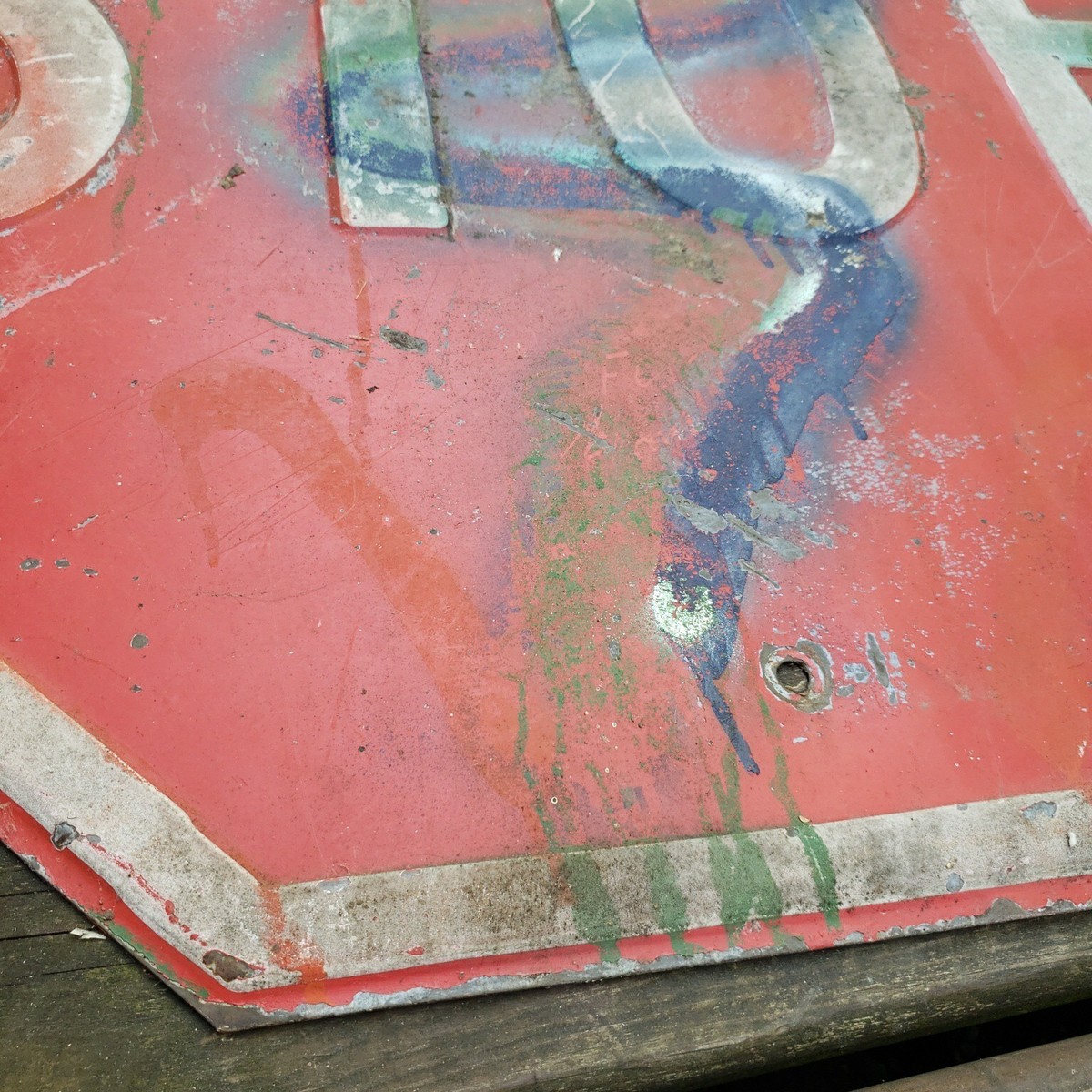 BRAKE PROBLEMS STOP HERE ヴィンテージメタルサイン Stop Here Sign, 12x18 Inches, Rust Free .063 Aluminum, Fade