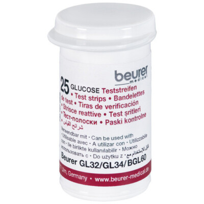 beurer GL 32/34/BGL 60 Blutzucker Teststreifen 50St.  - PZN07270240 - v.med.FH