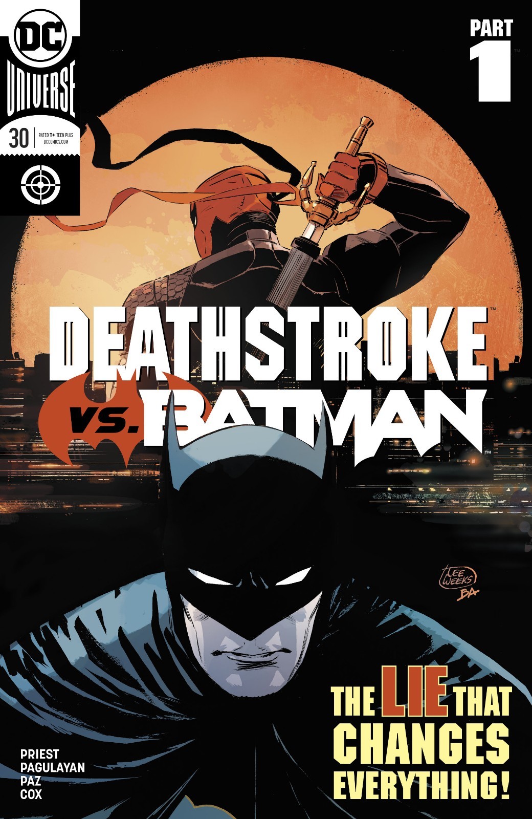 DEATHSTROKE (2016) #30 - Cover A - Deathstroke Vs Batman - New Bagged