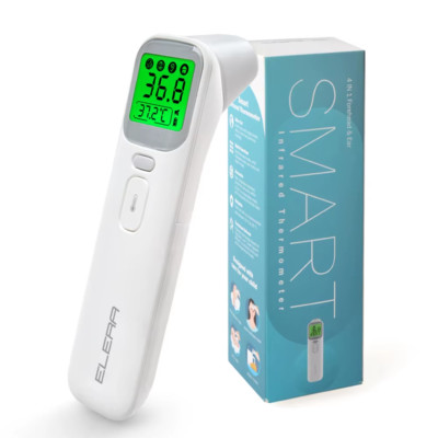 Baby Thermometer Infrarot Digital LCD Körpermessung Stirn Ohr Berührungslos 