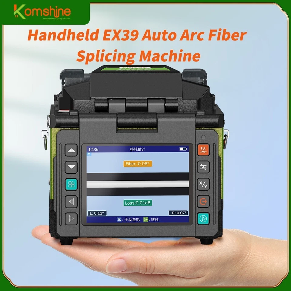 Empalmadora de fusión de fibra Komshine EX39 FTTX 0,01 db pérdida de empalme, 3 años de garantía Foto 4 de 4