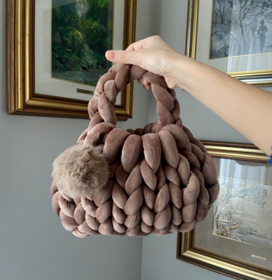 Chunky knit bag (Mandu bag)
