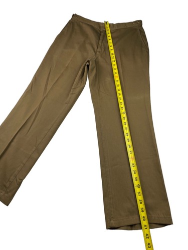 CO-OP Men's 100% Cotton Flat Front Chino Pants Khaki/Tan • Italy • 34x30 - Picture 5 of 9