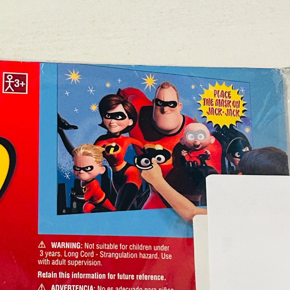 Disney Increíbles 2 Juego Fiesta Cumpleaños (coloca la máscara en jack-jack) NUEVO Foto 3 de 4