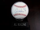 AL KALINE HOF 1980 DETROIT TIGERS SIGNED AUTO OML BASEBALL FIELD OF DREAMS BASE