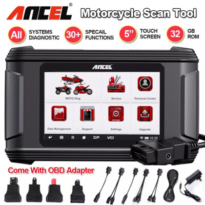ANCEL MT500 OBD2 Motorcycle Scanner Motorbike Diagnostic Tool Oil Service Reset