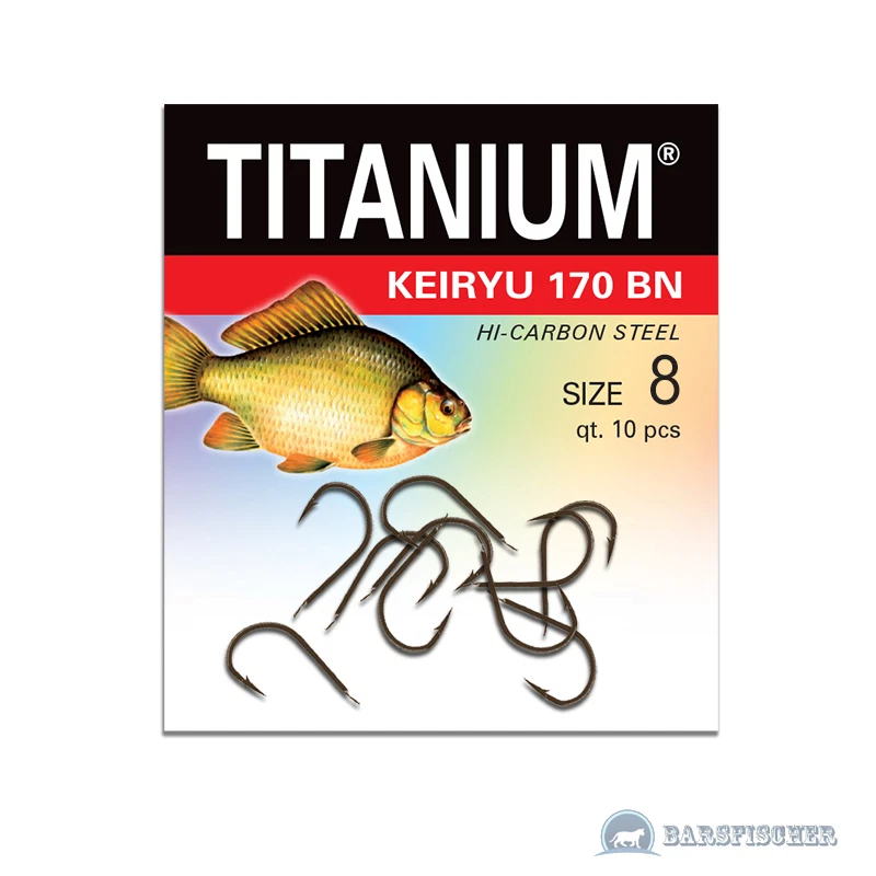 ROBINSON TITANIUM KEIRYU 170BN / KARAUSCHE HAKEN MIT PLÄTTCHEN ANGELHAKEN LOSE