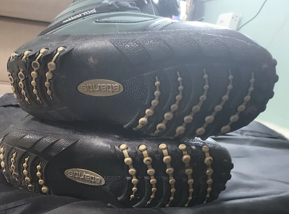 Hit the Slopes- Atlantis Hombres Talla 5 Negro Botas de Snowboard Sistema BOA Cordones Foto 4 de 4