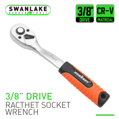 3/8'' Drive Ratchet Socket Wrench Non-slip Handle 72 Tooth Quick-Release